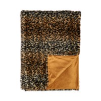 Hudson Park Collection Leopard Faux Fur Throw