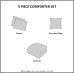  Deliah 3 Piece Twin/Twin XL Comforter Set Bedding