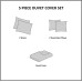  Nomad Twin/Twin XL 4 Piece Metallic Medallion Printed Duvet Cover Sets