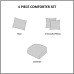  Waterfall 4-Pc. Twin/Twin XL Comforter Set Bedding