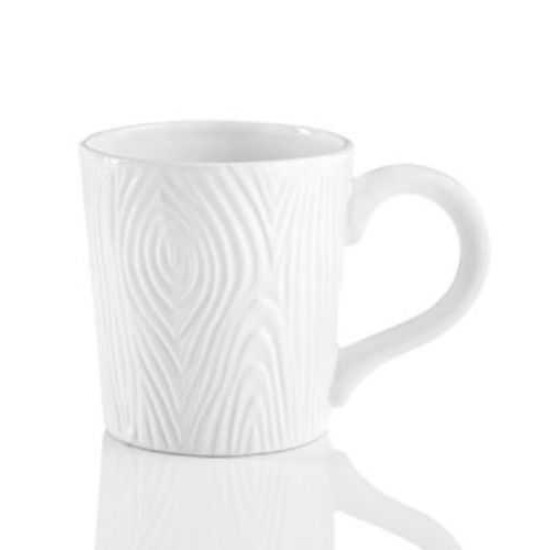  Merry & Bright Log Coffee Cup 15 Oz Mug White