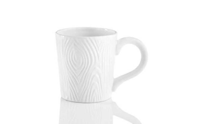  Merry & Bright Log Coffee Cup 15 Oz Mug White