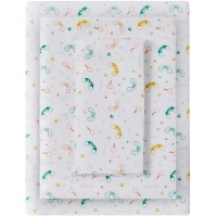 JLA Urban Dreams Kids Safari Polyester 3 Piece Twin Sheet Set with Storage Pocket