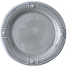 Juliska Berry & Thread French Panel Stone Grey Side/Cocktail Plate