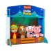 Jumbo Wood Puppet Theater with Four Puppets