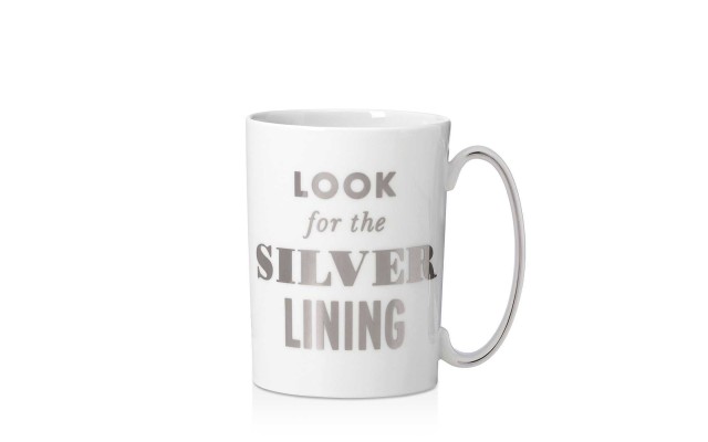 Kate Spade Simply Sparkling Mug Look For The Silver Lining