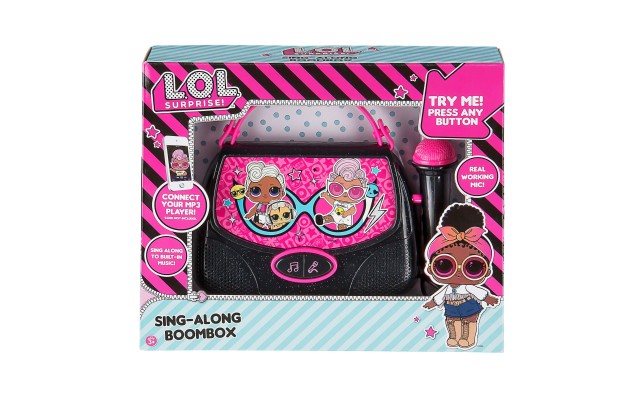 LOL Surprise Sing Along BoomBox With Built In Music & Real Mic 3 & Up