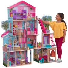 KidKraft Pool Party Mansion Dollhouse with 26 Accessories – 3+ Years