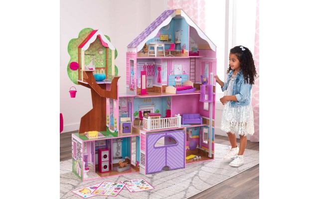  Treehouse Retreat Mansion Wooden Dollhouse Castle – 3+ Years