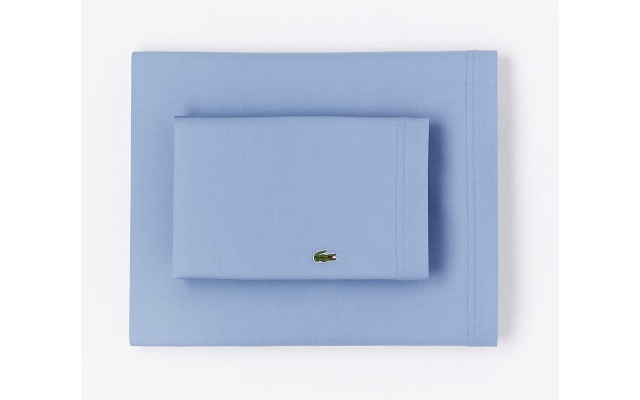  100% Cotton Percale Sheet Set, Solid, Allure Blue, King