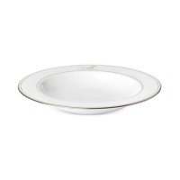 Lenox Federal Platinum Script Monogram Dinnerware Pasta Bowl, A