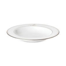 Lenox Federal Platinum Script Monogram Dinnerware Pasta Bowl, A