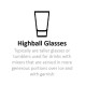  Michelangelo 20 oz. Highball Glasses, Set of 4