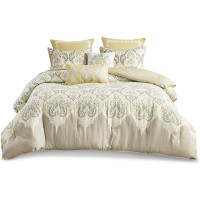 Madison Nisha Comforter Set, King/California King, Yellow