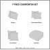 Madison Nisha Comforter Set, King/California King, Yellow