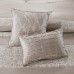  Ava Cal King 7 Piece Chenille Jacquard Comforter Set