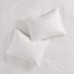  Cozy Cotton Comforter Set Casual Modern Design All Season Bedding, Full/Queen(90″x90″), Ivory