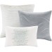  Emory 6-Pc. Duvet Set, Full/Queen(90″x90″), Marble Grey