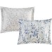  Essentials Sofia Reversible 8-Piece King Comforter Set, King(104″x92″), Sofia, Blue