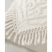  Laetitia Full/Queen 3 Piece Cotton Chenille Medallion Fringe Coverlet Set
