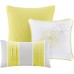  Lola 6-Pc. Duvet Cover Set Bedding, Full/Queen(90″x90″), Yellow