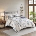  Zennia King/California King 3-Pc. Printed Seersucker Duvet Cover Set