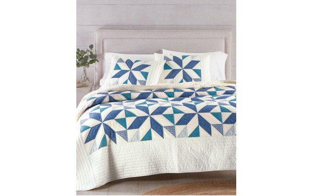  Collection Sawtooth Star Artisan King Quilt