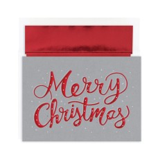 Masterpiece Studios Merry Christmas Sparkle Holiday Boxed Cards 16-Count