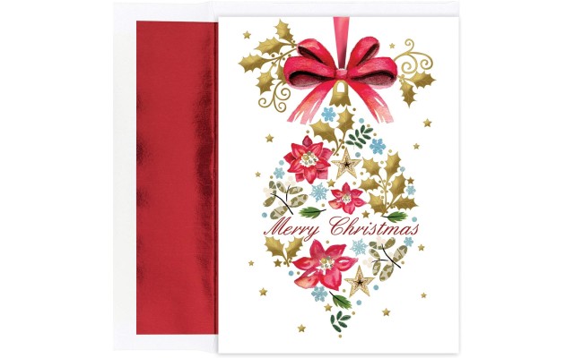  Vintage Ornament Holiday Boxed Cards