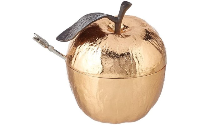 Gold Plated Apple Honey Pot