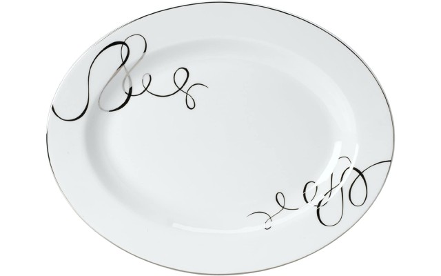  Love Story Oval Serving Platter, 14-Inch
