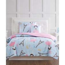 My World Paris Princess Twin 3 Piece Comforter Set Bedding