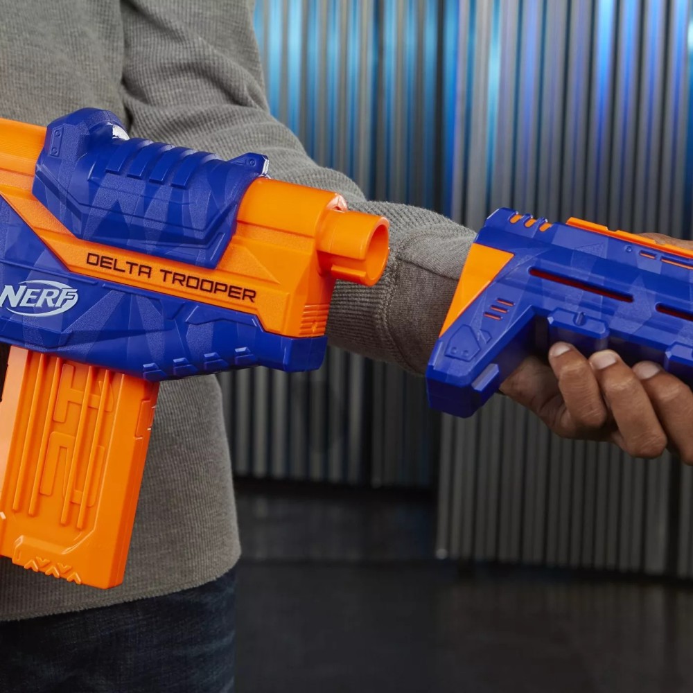 Nerf N-Strike Elite Delta Trooper Blaster with 12 Elite Darts and A 12 ...