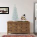  Tree Company 3′ White Iridescent Tinsel Tree With Plastic Stand