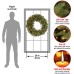  Company 30″ Crestwood Spruce Wreath With Red Berries, Pine Cones, Glitter & 70 Battery-Operated LED Lights
