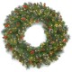  Company 30″ Crestwood Spruce Wreath With Red Berries, Pine Cones, Glitter & 70 Battery-Operated LED Lights