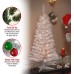  Company 4′ White Iridescent Tinsel Tree With Plastic Stand & 70 Cl