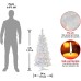  Company 4′ White Iridescent Tinsel Tree With Plastic Stand & 70 Cl