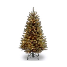 National Tree Company 5 ft. North Valley Spruce Tree with Clear Lights