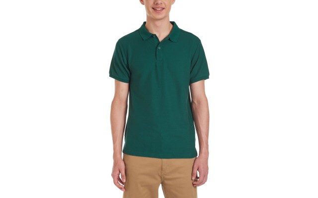  Young Men Short Sleeve Double Pique Polo