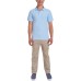  Young Men Short Sleeve Double Pique Polo