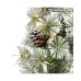  Flocked Artificial Christmas Tree Topiary with 50 Warm Led Lights