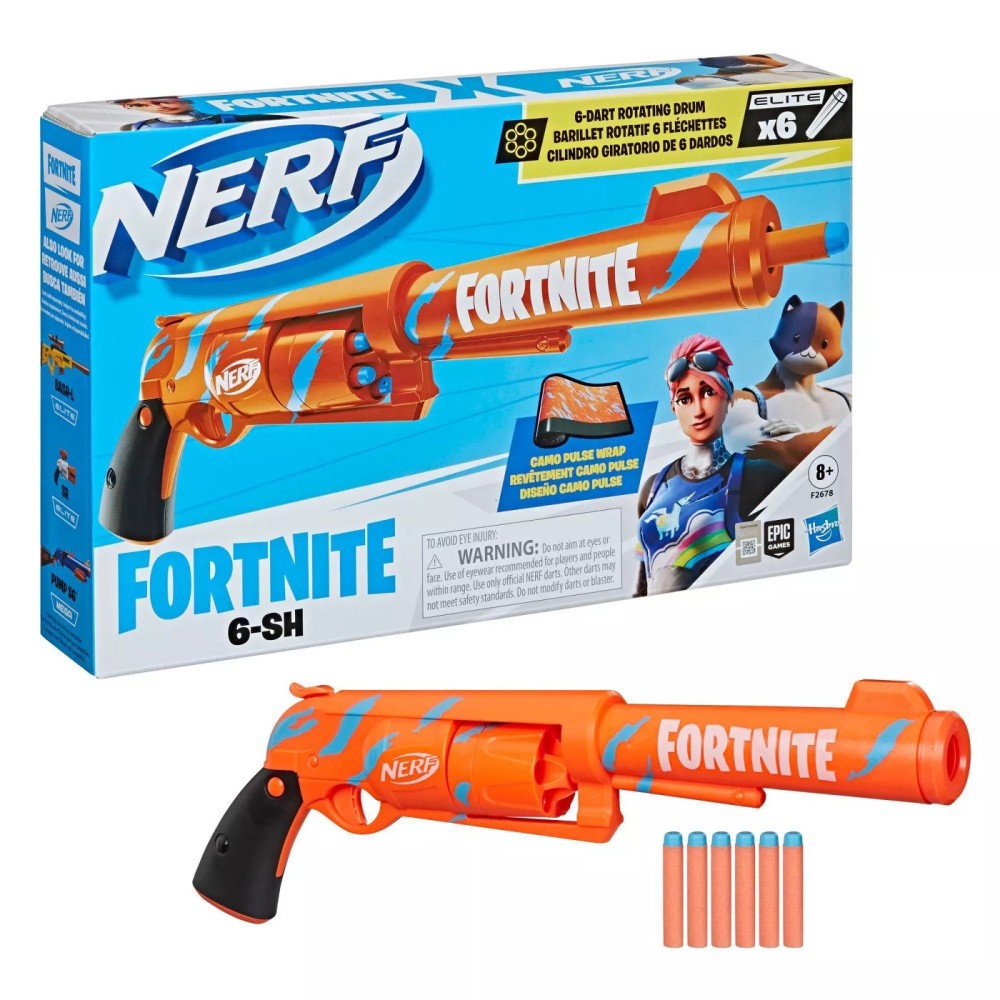 NERF Dart-Blasting Fortnite 6-SH Dart Replica (81959882)