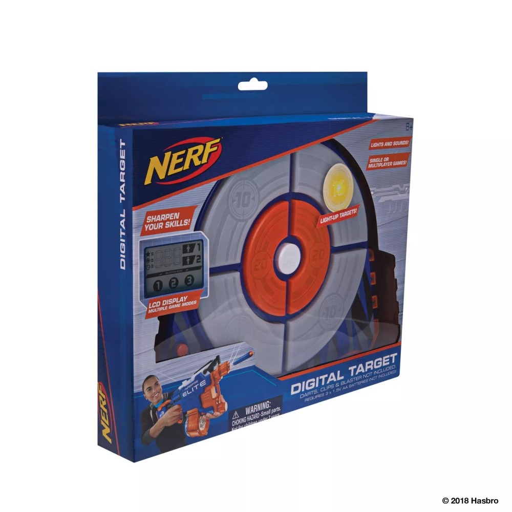 NERF Elite Digital Dart Board Light-Up Target