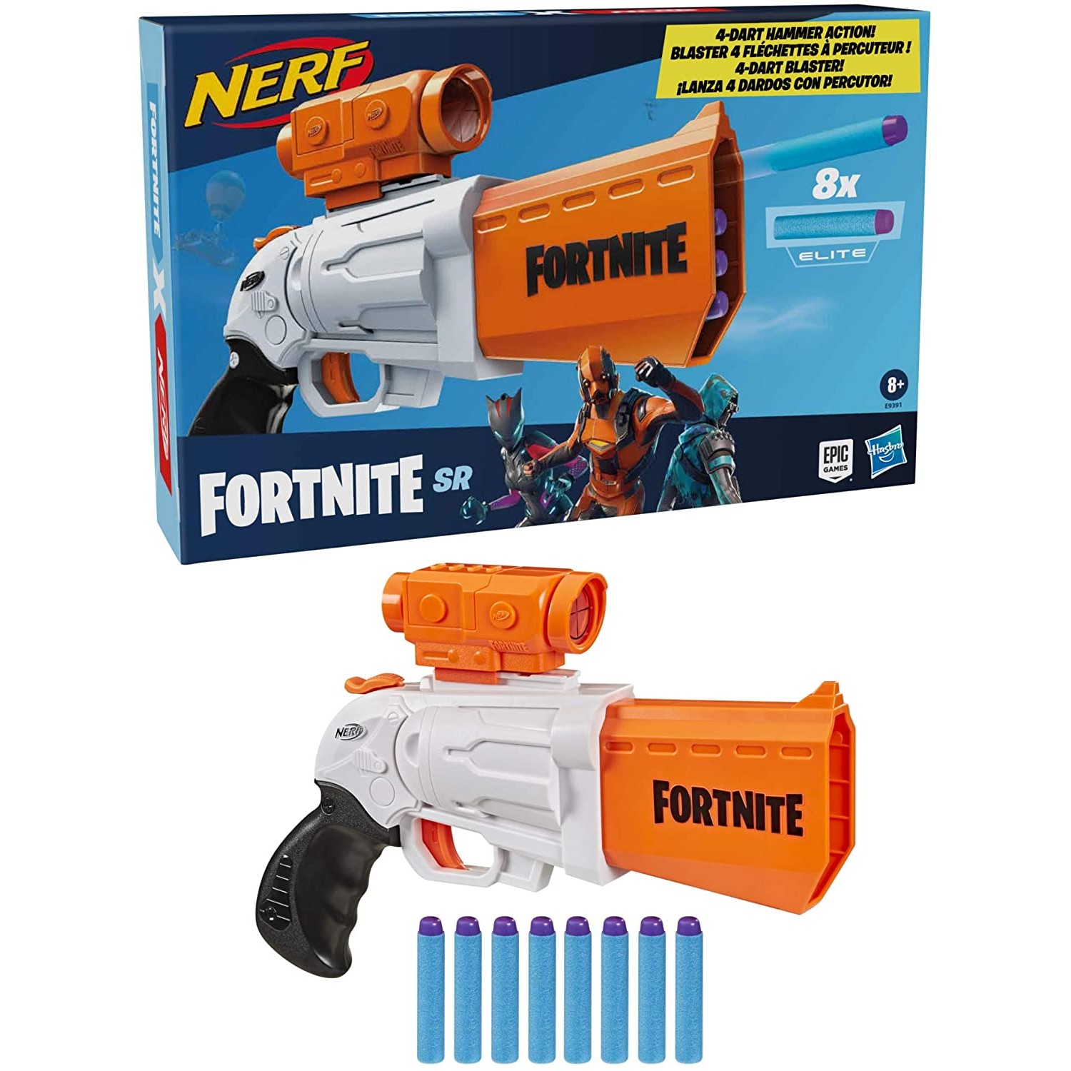 NERF Fortnite SR Blaster – 8 Years and Up