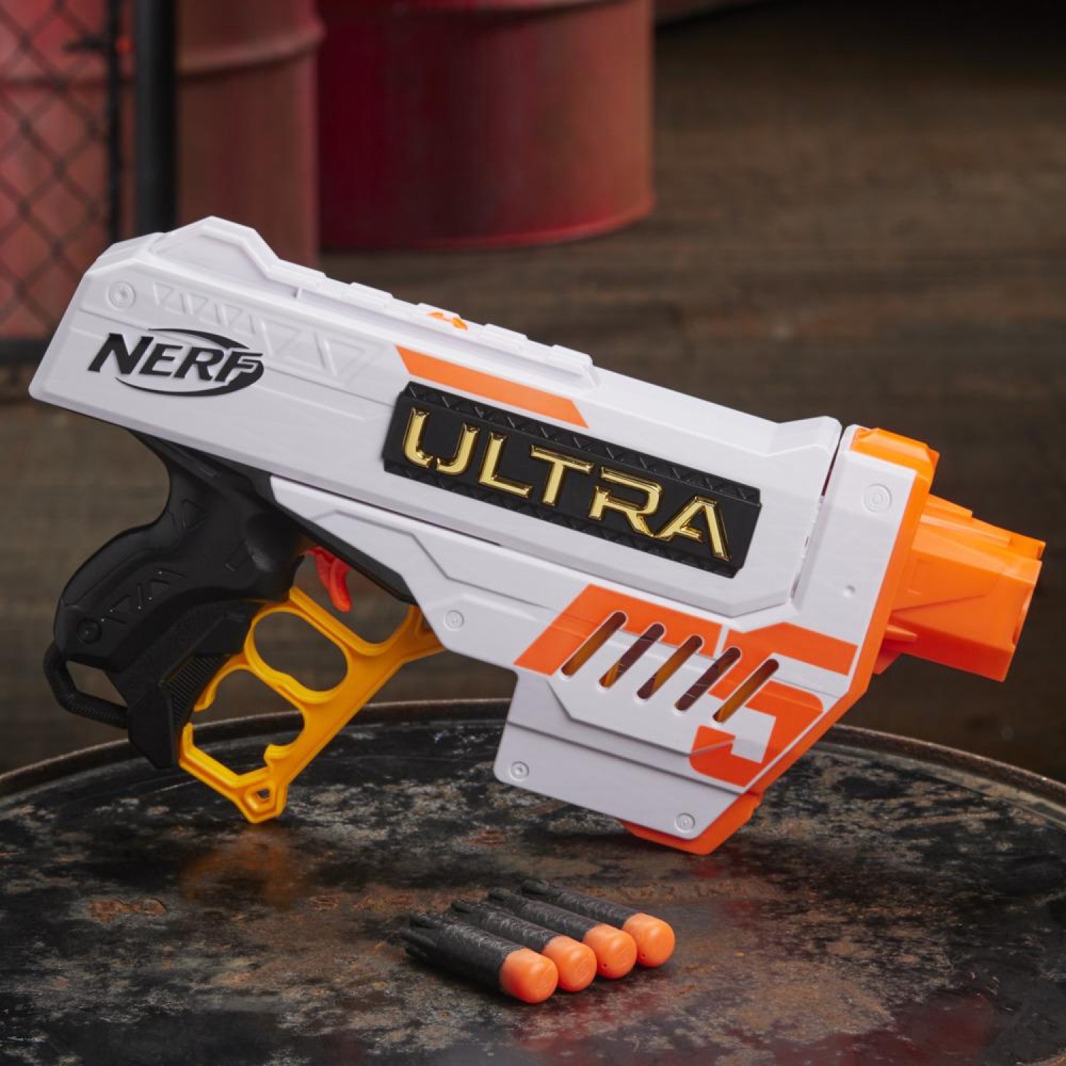 Nerf Ultra Five Blaster — 4-Dart Internal Clip, 4 Nerf Ultra Darts ...