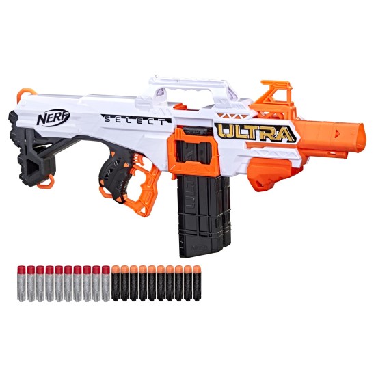  Ultra Select Fully Motorized Blaster, Fire 2 Ways, Includes Clips and Darts, Compatible Only with  Ultra Darts