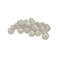 Northlight 32ct Clear Iridescent Shatterproof Shiny Christmas Ball Ornaments