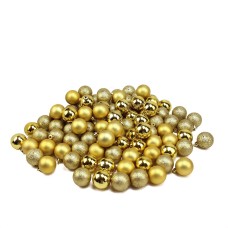 Northlight 96 Count Vegas Shatterproof 4-Finish Christmas Ball Ornaments