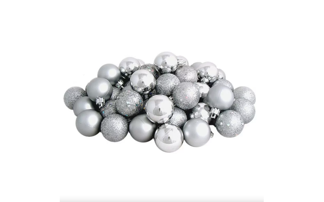  96 Ct Splendor Shatterproof 4-Finish Christmas Ball Ornaments